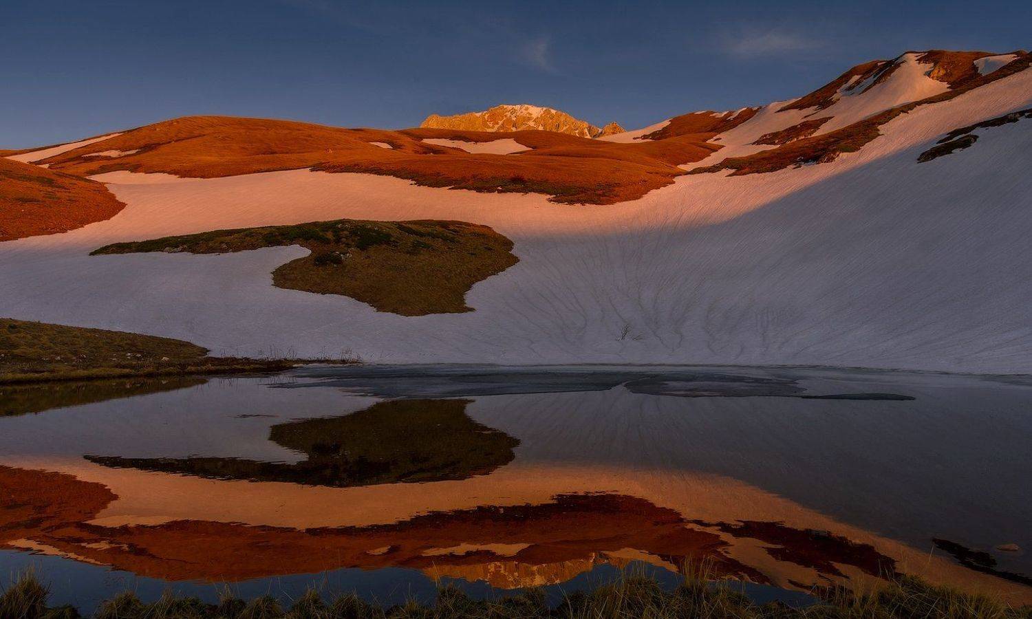 горы , кавказ, весна, лаго-наки, оштен , закат, ФЁДОР