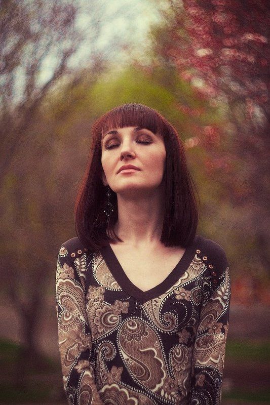 девушка, глаза, лицо, портрет, весна --- фото превью