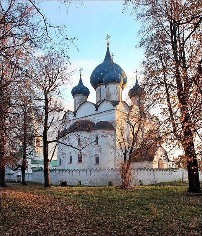 осень, суздаль, собор В вечернем золоте. фото превью