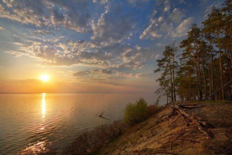 Днепр, Закат ... фото превью