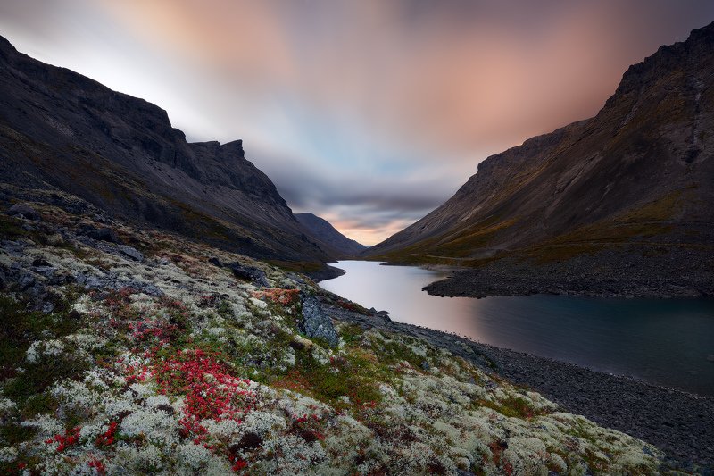 хибины, кольский Перевал Кукисвумчорр и озеро Длинное, Хибины фото превью