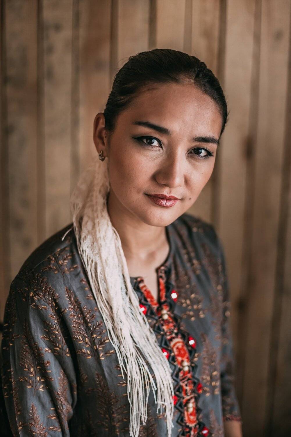 Женщина, портрет, ручная работа, азиатка, прялка, традиции, Дарья Шевченко