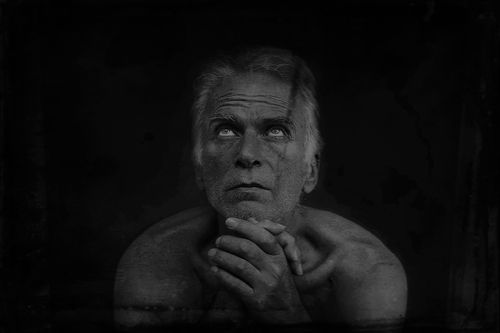 Man in Black and White