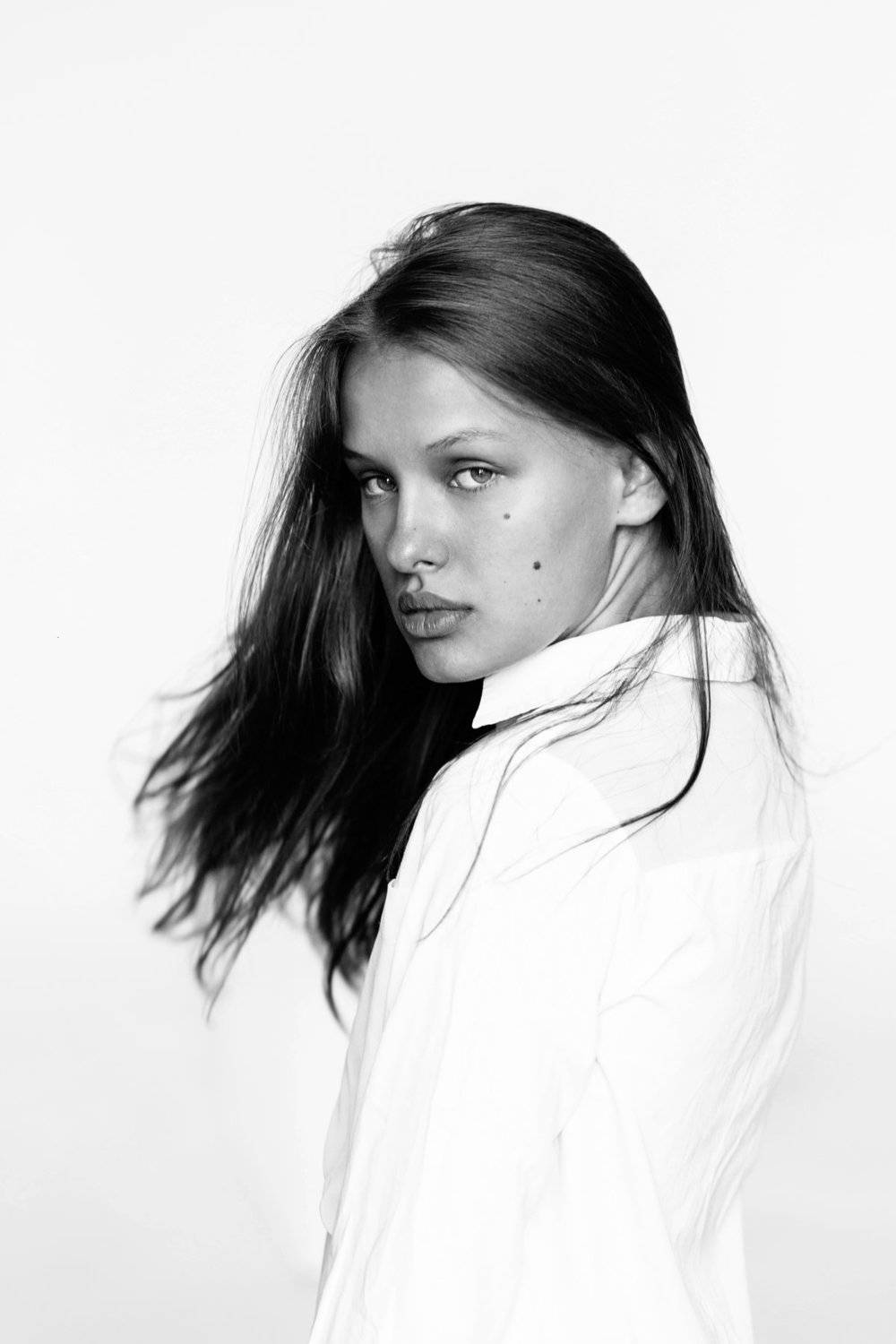 Portrait, girl, black & white, девушка, портрет в студии, крупный портрет, Александр Некрасов