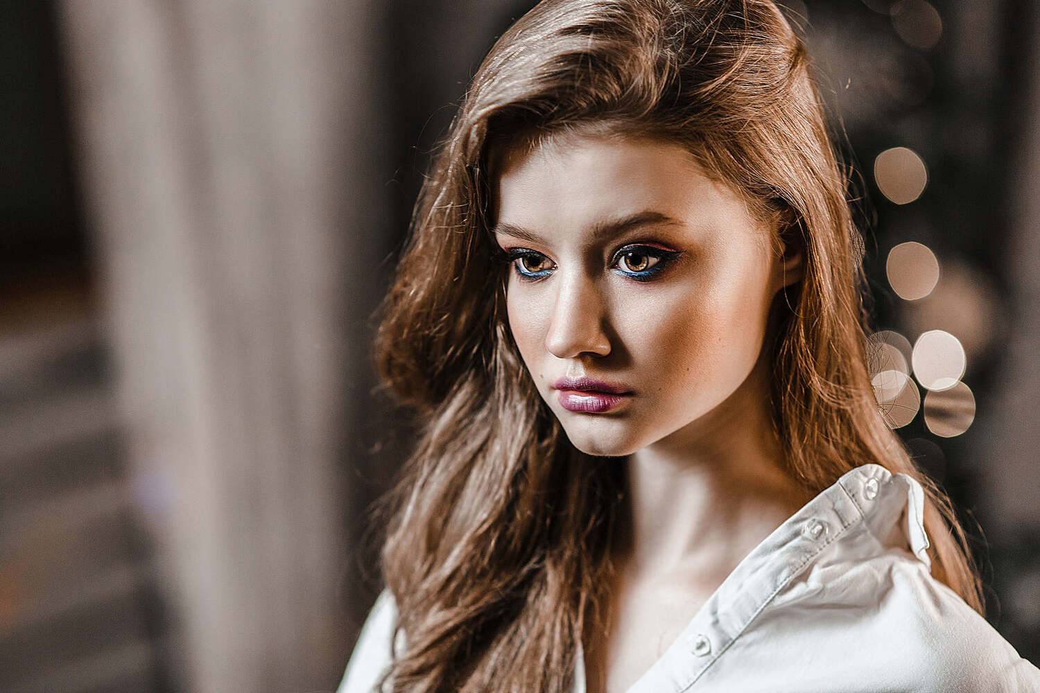 девушка, модель, портрет, фотосессия, студия, макияж, гламур,модельные тесты, beauty, perfect, pretty, model, modeling, young, Владимир Васильев