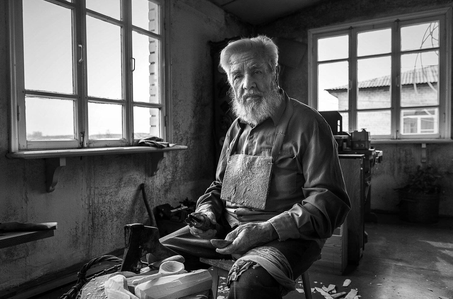 кержаки россия черно белое, Андрей Грибов