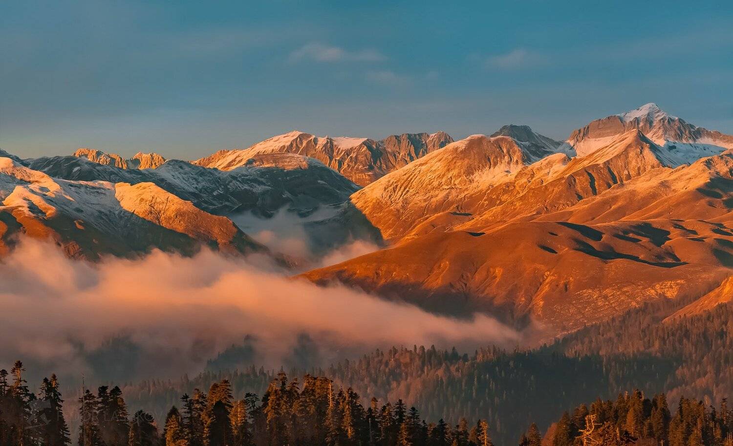 абхазия, фототур, путешествие, туризм, горы, осень, лес, туман, горы, в горах, осенний, хребет, аарба,, Лашков Фёдор