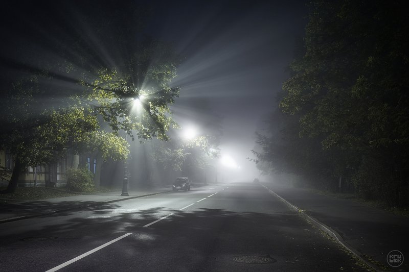 пушкин, ночь, туман, улица 03:00 фото превью