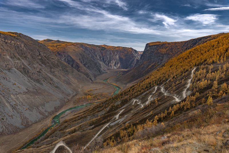 горный алтай, осень, горы, чулышман, кату-ярык Золото Маккенны фото превью