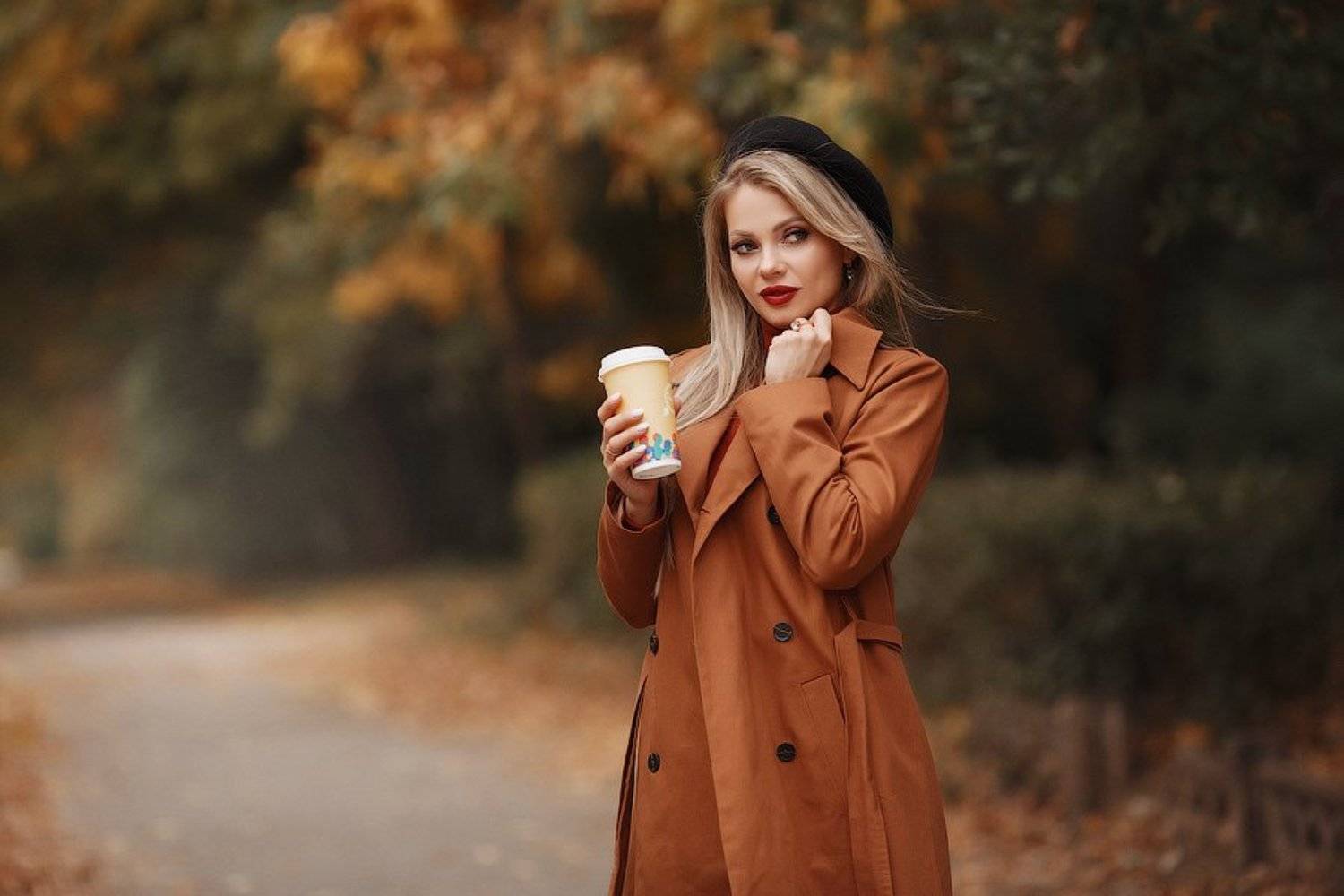 осень девушка, Марина Бондарь