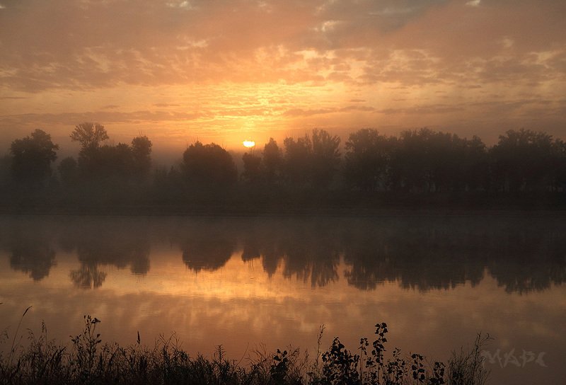 пейзаж  утро туман  река белая башкортостан Еще одно утро. фото превью