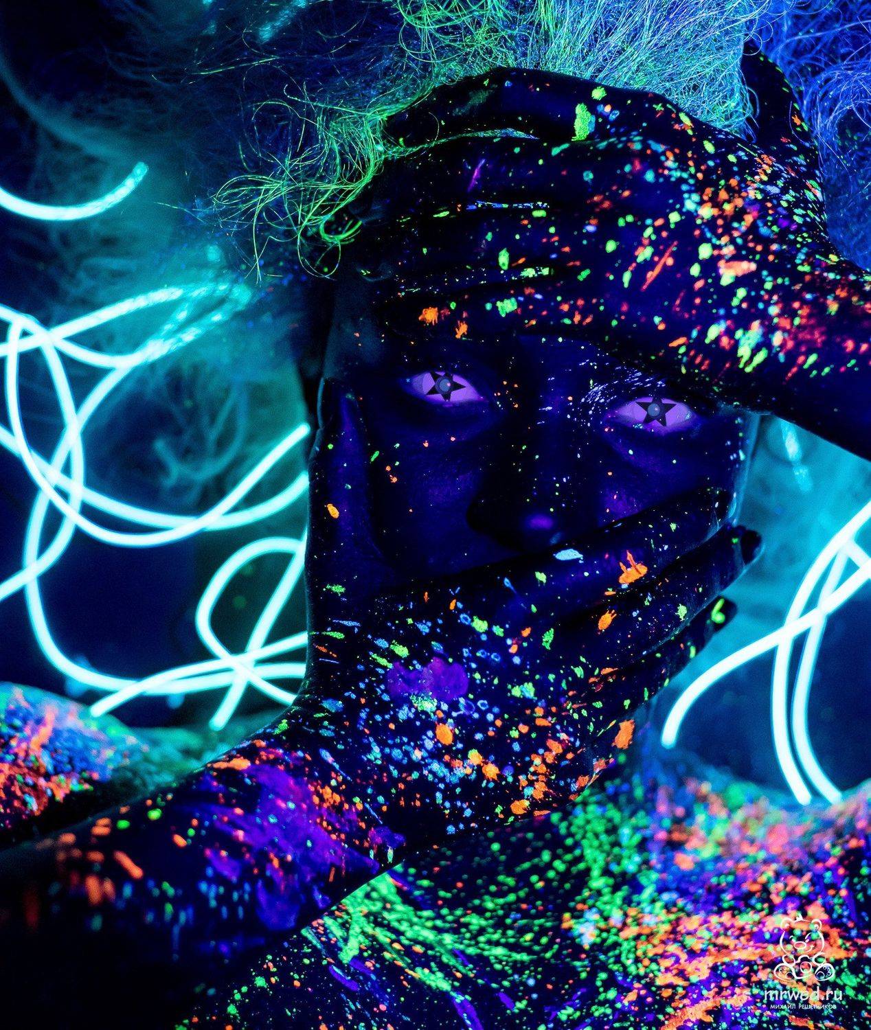 Михаил Решетников, боди арт, космос, Новосибирск, Михаил Решетников