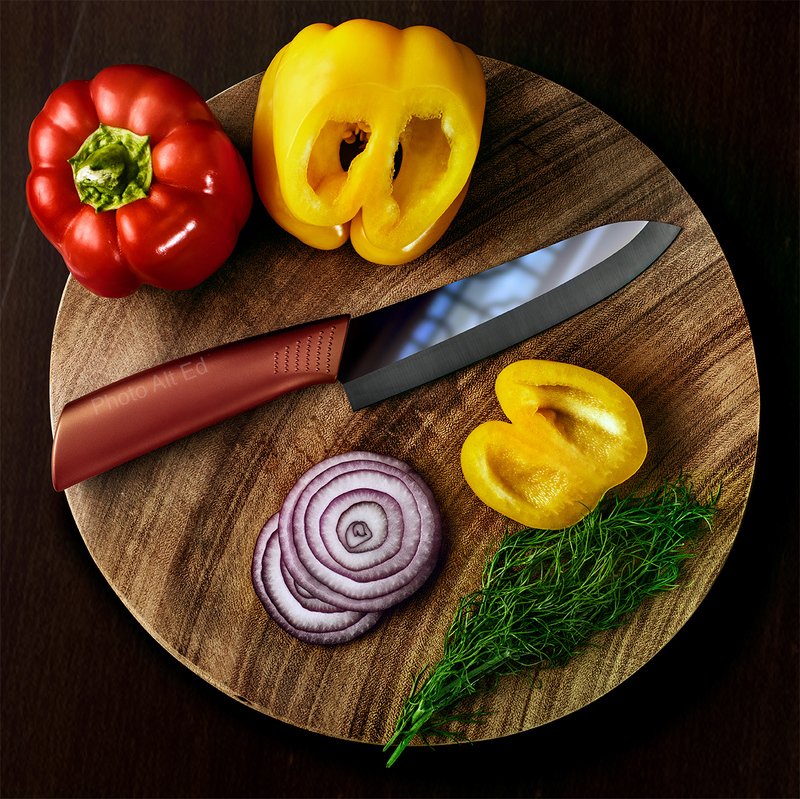 Кухонный нож фото превью