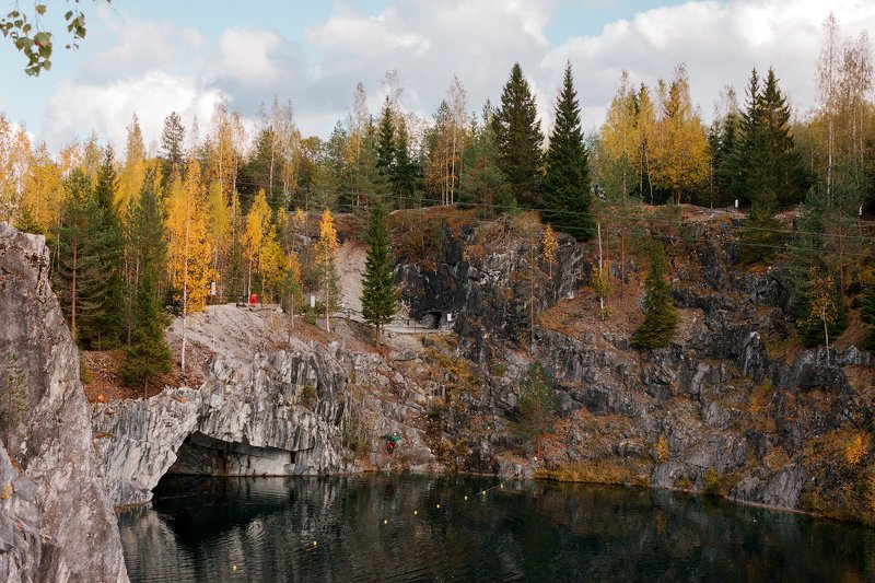 природа, пейзаж, красиво, красота, осень, карелия, каньон, рускеала, россия, скалы Ruskeala фото превью