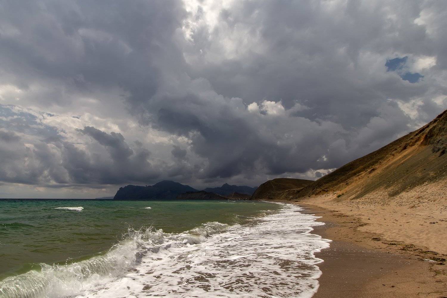 пейзаж, море, черное, крым, непогода, Татьяна Феденкова