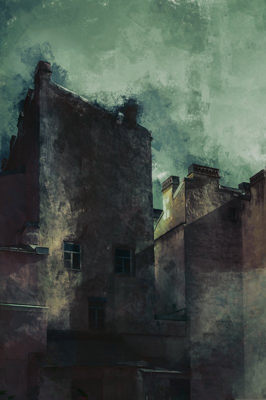 абстракция. город, санкт-петербург, художник, artist, abstraction art, saint-petersburg Питер (цифровые акварели) фото превью