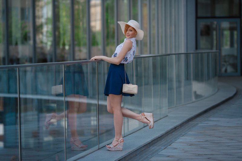 город, прогулка, девушка, весна, счастье, Москва, city, town, walk, woman, ginger Анастасия май 2019 Москва фото превью