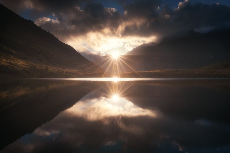 рассвет, горы, озеро, кавказ, пейзаж Планета Дзитаку фото превью