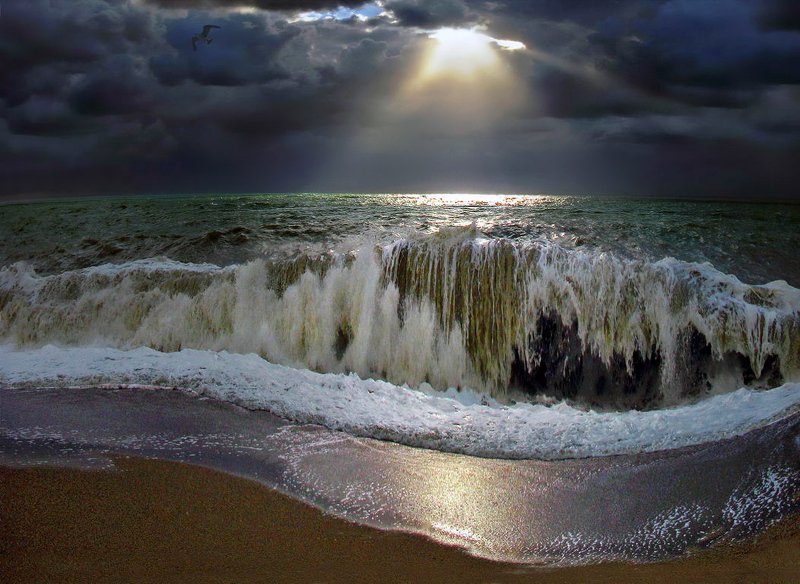 алушта, горы, демерджи, крым, симеиз, скалы, чатырдаг, панагия, зеленогорье, долина-привидений Буря мглою небо кроет... фото превью