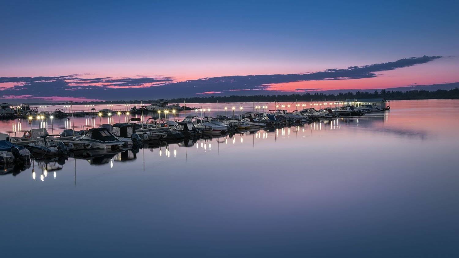 волга, вода, рассвет, катера, яхтклуб,, Алиева Татьяна