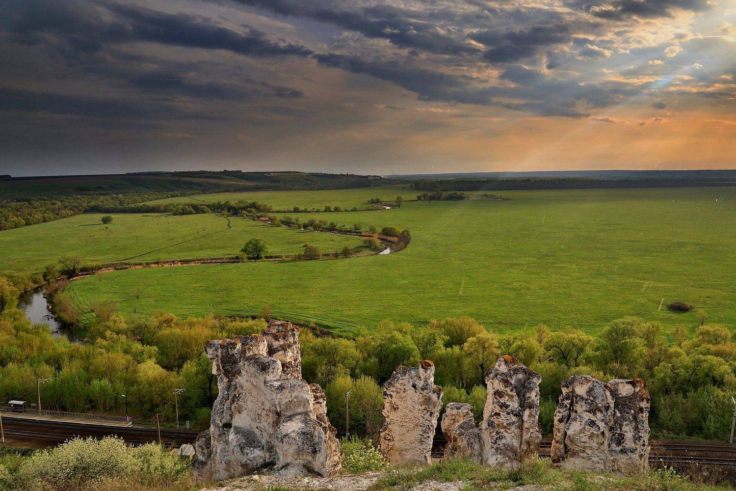 путешествие, воронежская область, закат, дивногорье, река, панорама, Ольга Белоусова