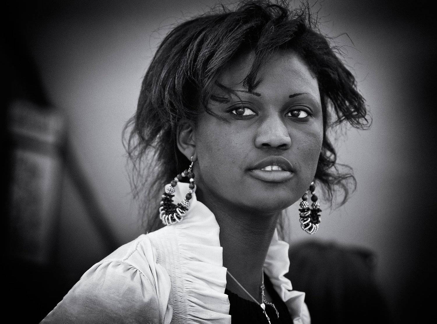 портрет,девушка,париж, чернокожая, Тамара Андреева