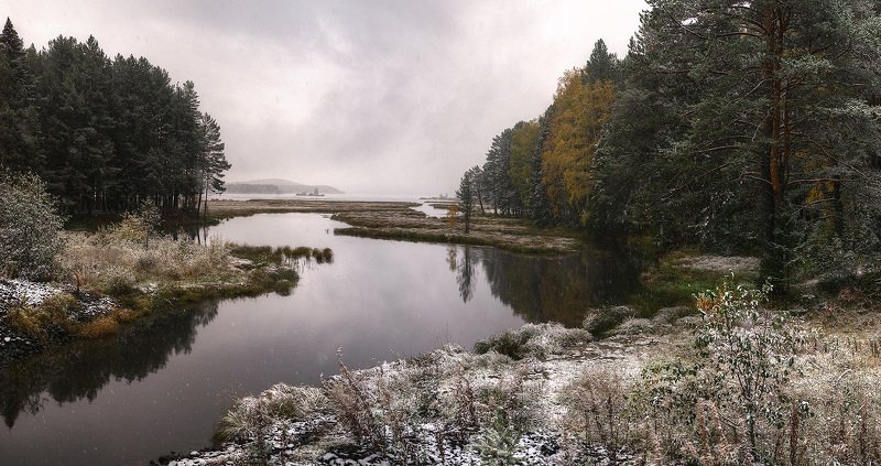 Первый снег фото превью