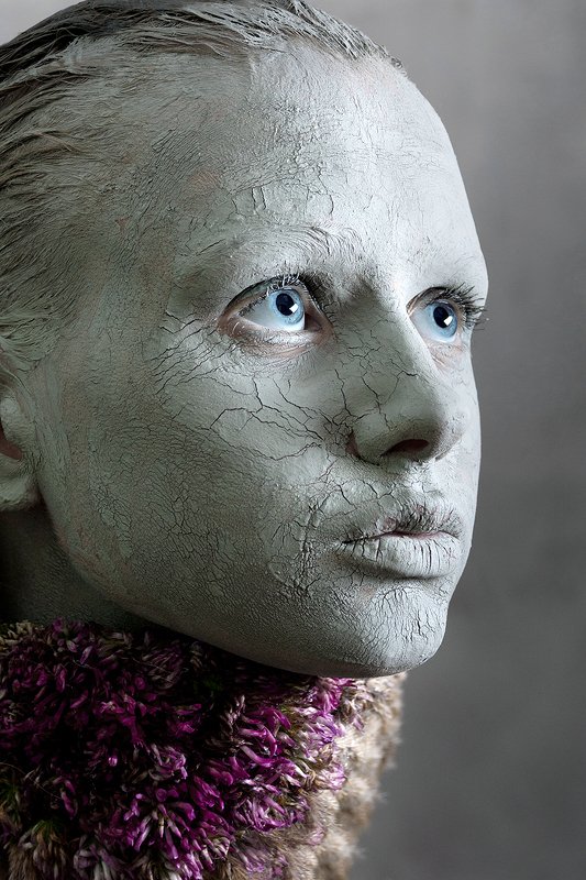 lemafoto, nokon, портрет, девушка, глина, цветы Глина фото превью