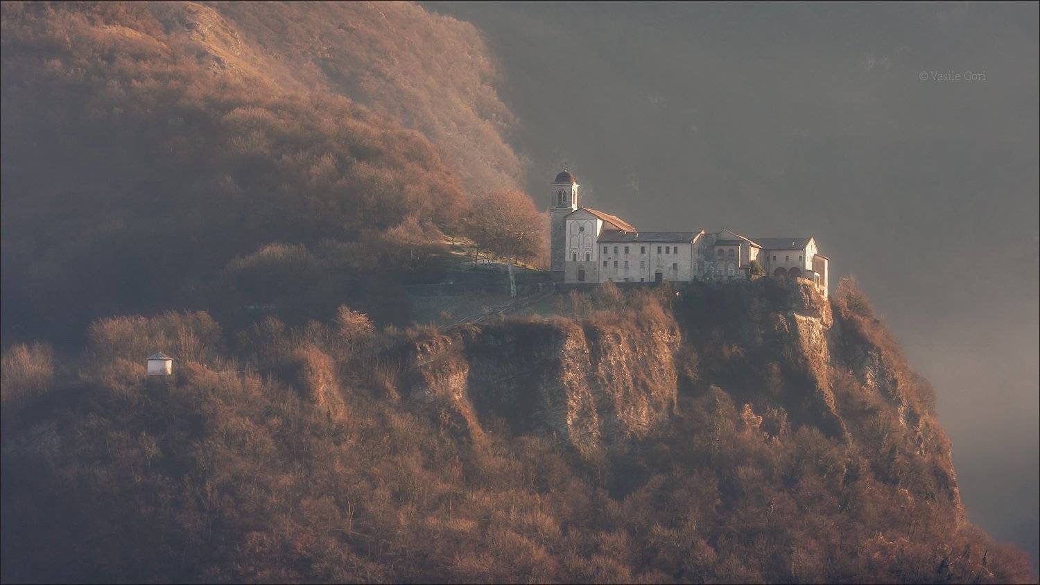 италия,монастырь,фелтре,утро,monte miesna,feltre, Василий Гори