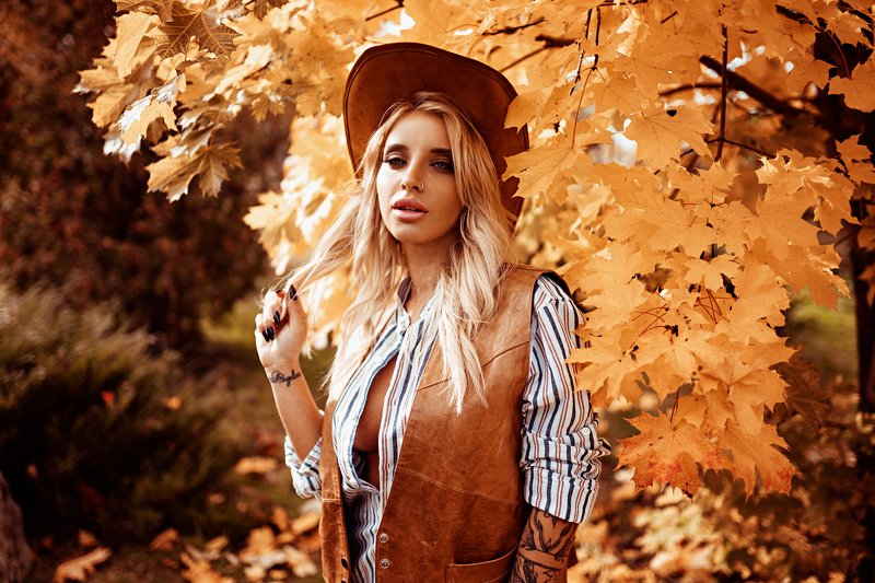 портрет, осень, арт, модель, portrait , autumn, art,  model,  sony Julia фото превью