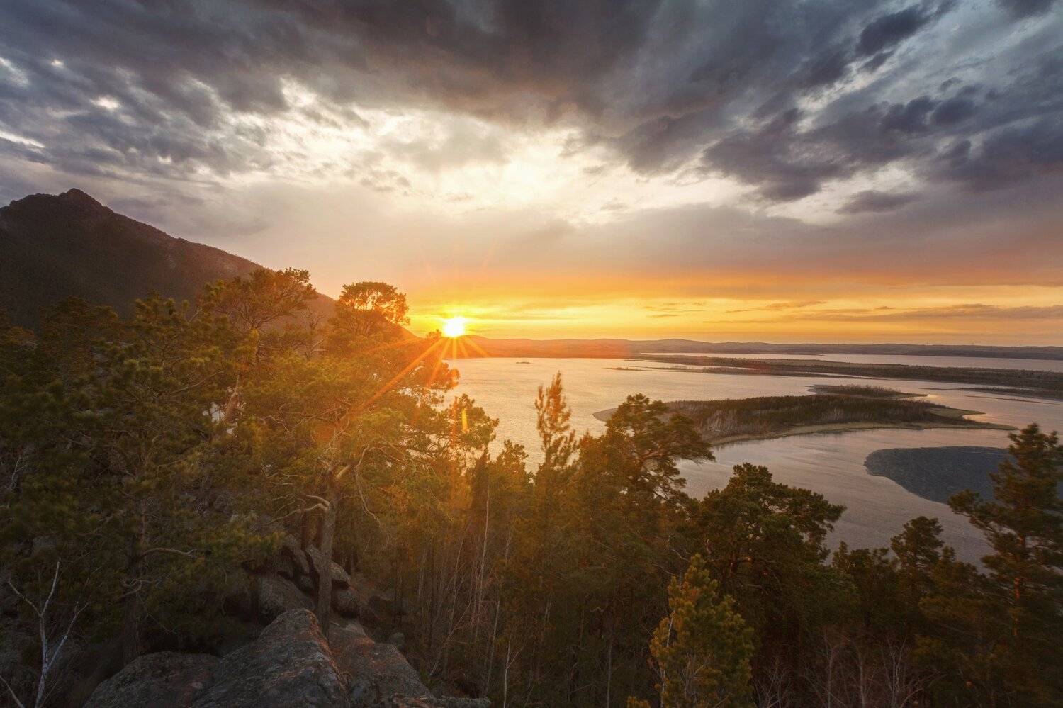 озеро, горы, лес, природа, закат, рассвет, красота, приключения, путешествие, Шевченко Николай