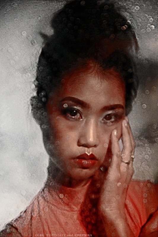 девушка портрет глаза губы капли Кёнсун фото превью