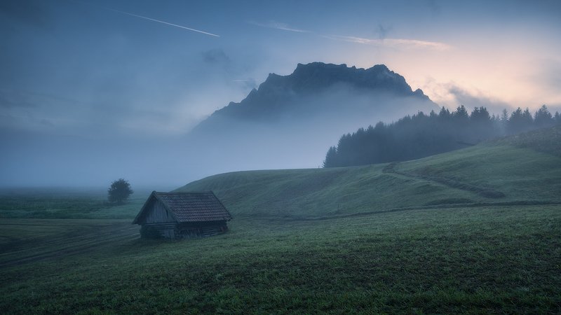 lermoos,austria,foggy,misty Misty Valley фото превью