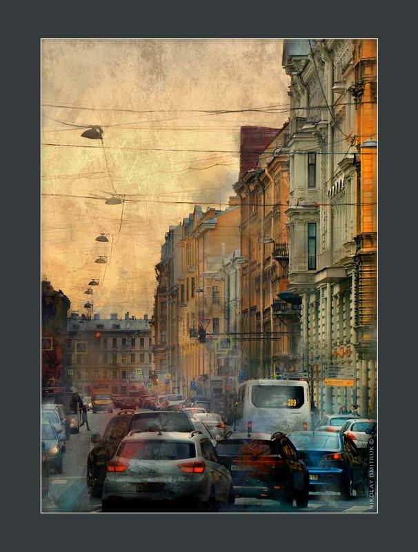 город начало вечера фото превью