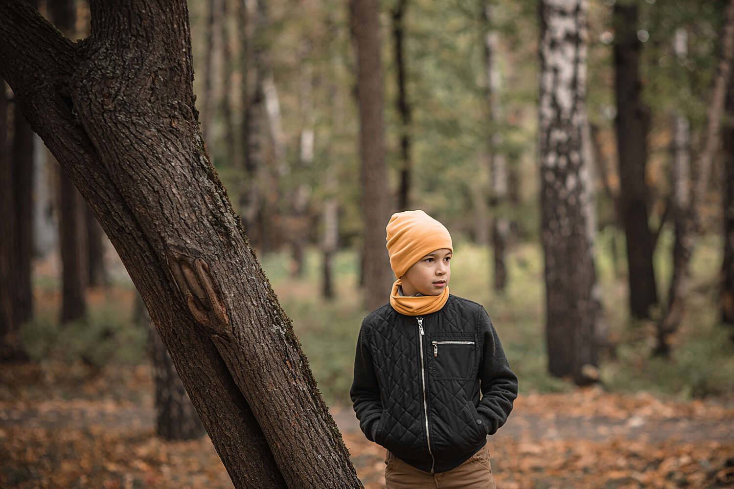 мальчик, фотосессия, осень, прогулка, парк, Владимир Васильев