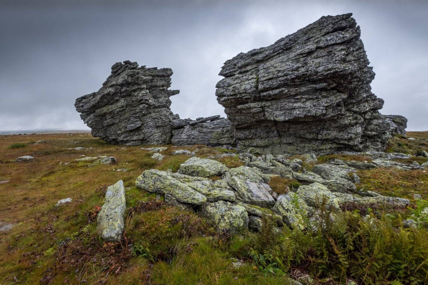 пасмурно, скалы, лето, плато, Савицкий Ян
