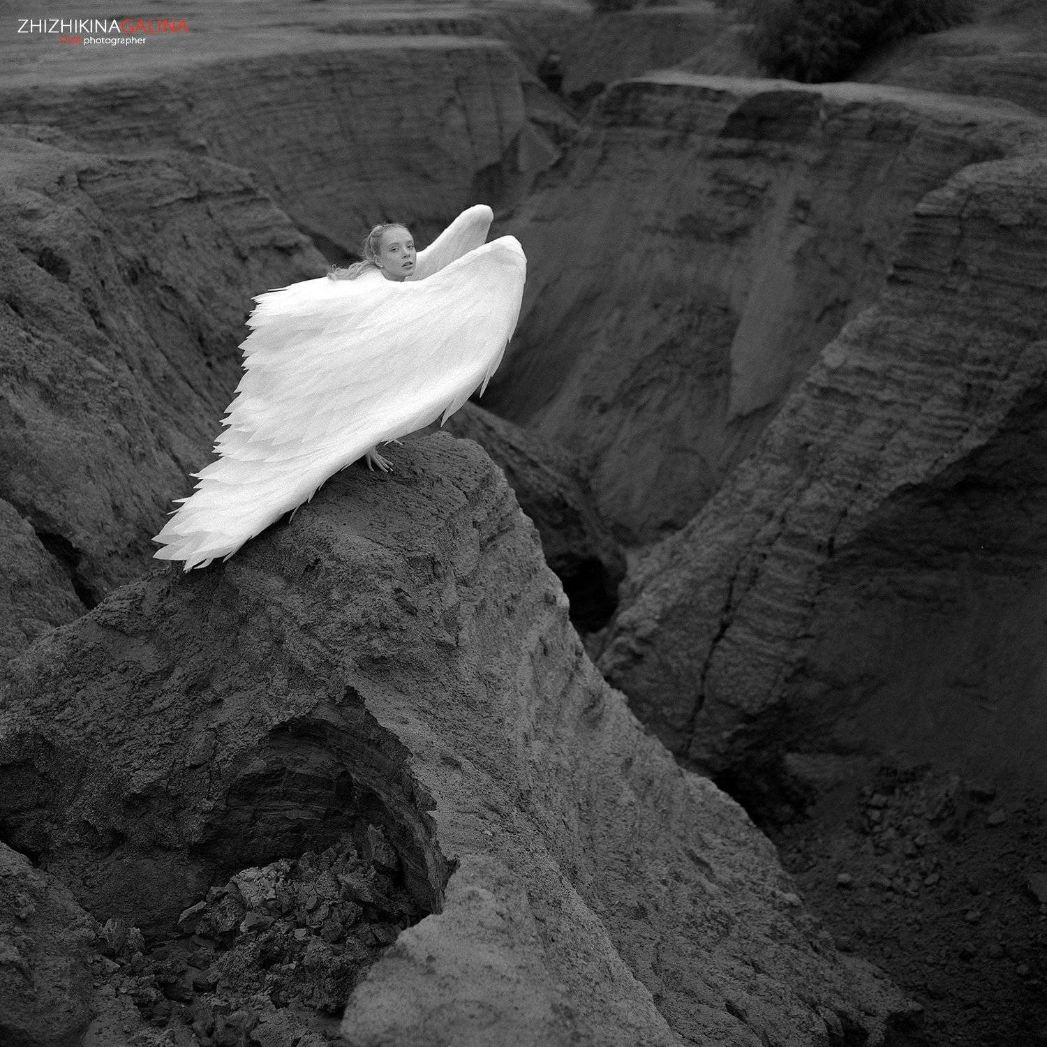 ангел, крылья, девушка, портрет, чб, черно-белое, фото, фотография, пленка, фотограф, москва, angel, film, bw, girl, art, portrait, Галина Жижикина