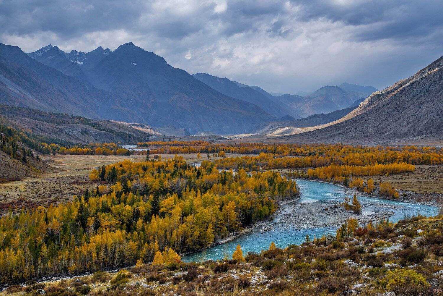 горы. осень. алтай. джазатор. аргут. беляши., Евгений Дроботенко