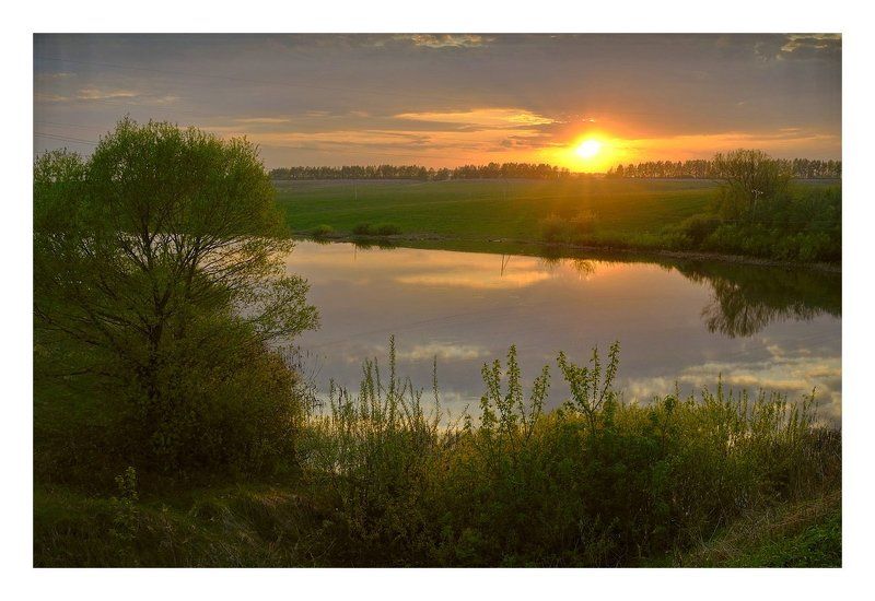 Вечерний прудик. фото превью