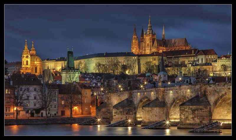 прага, praha проПрагу, Влтаву, Карлов мост и Градчаны... фото превью