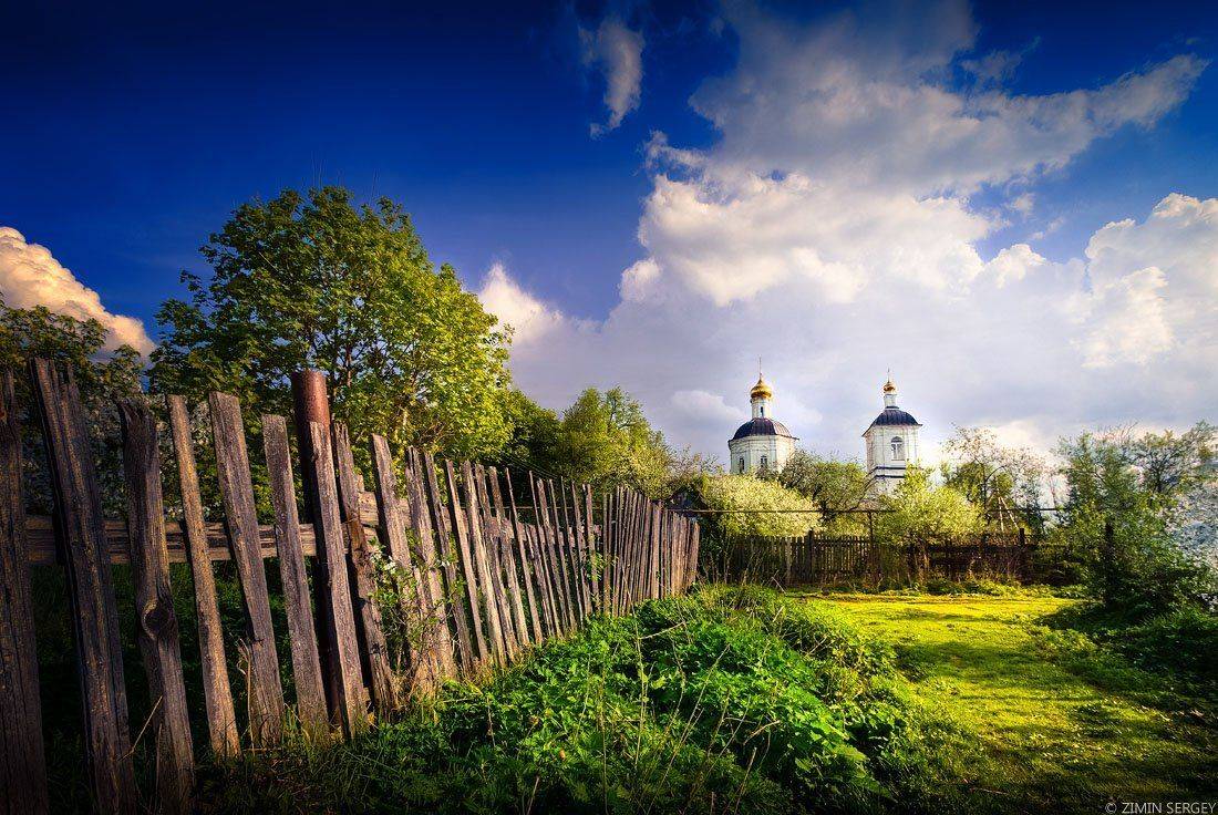 россия, тула, горелки, пейзаж, весна, май, природа, церковь, Сергей Зимин