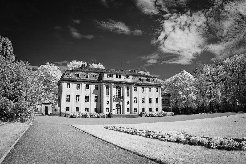 ir, tangerhütte, ик, парк, прогулка, германия, отражение, дерево, беседка, небо IR Tangerhütte фото превью