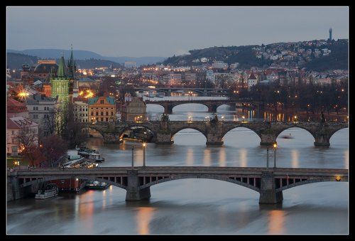 проПрагу, Влтаву и мосты...