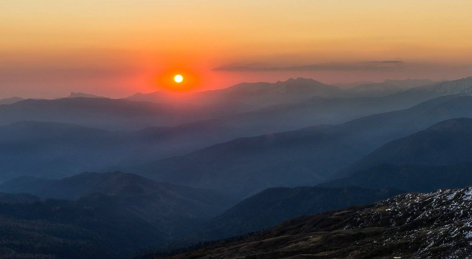 горы, кавказ, рассвет,новый день,, ФЁДОР