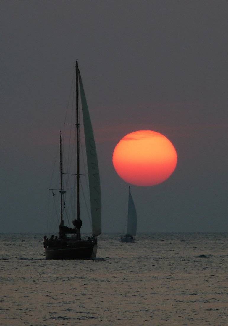 яхта, закат, севастополь, Игорь Олейник