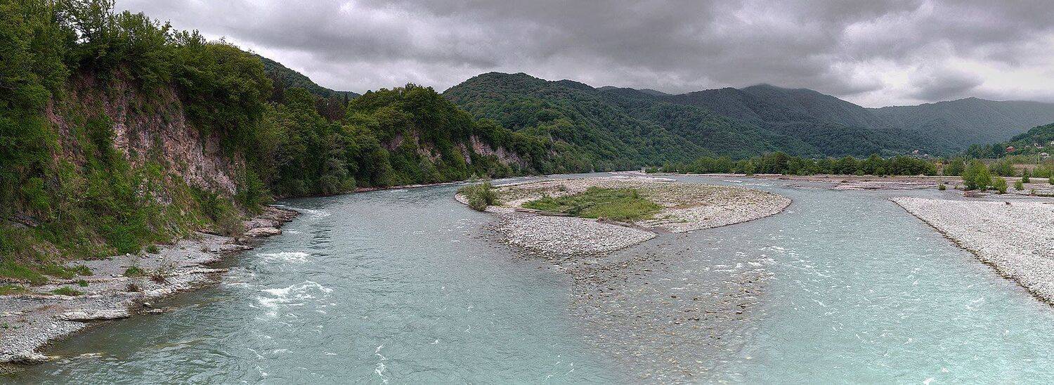 кавказ, сочи, шахе, река, горы, лес, облака, пасмурно, головинка, Вадим de-Zigner Малышев