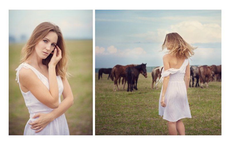 девушка, лошади *** фото превью