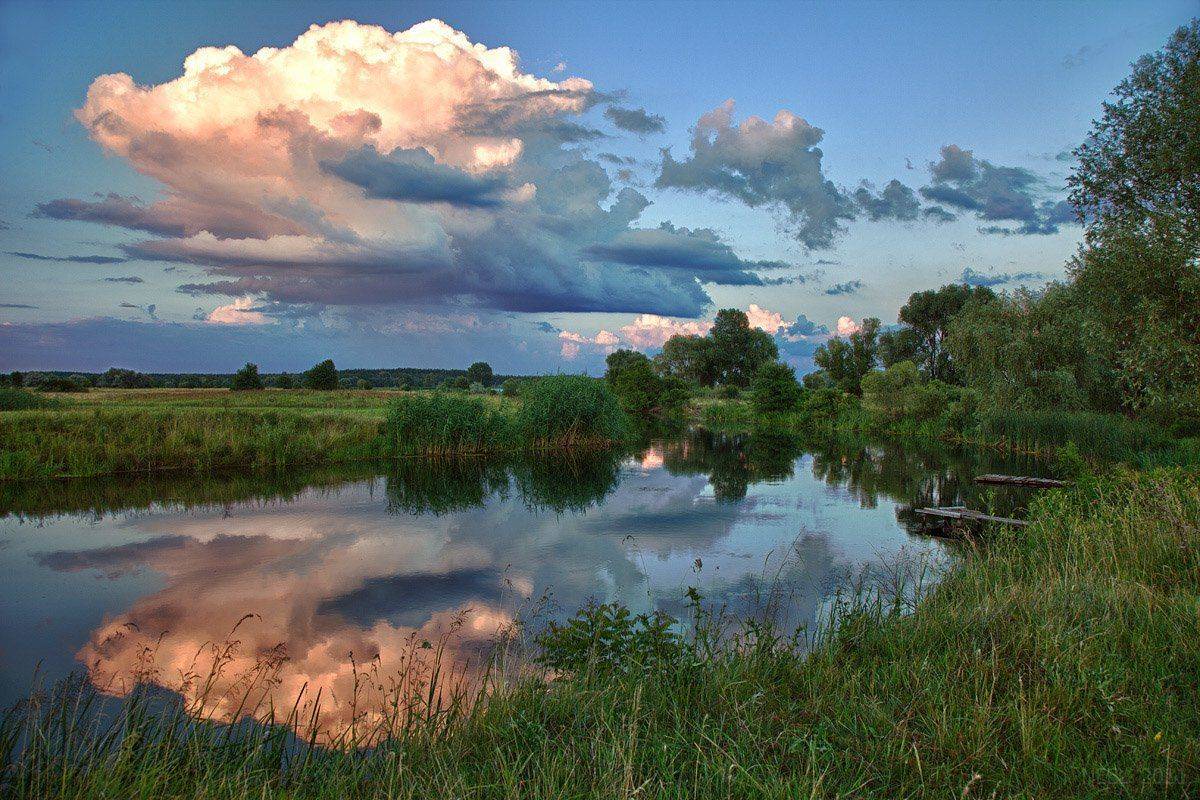 река, облака, Шакилов Нил