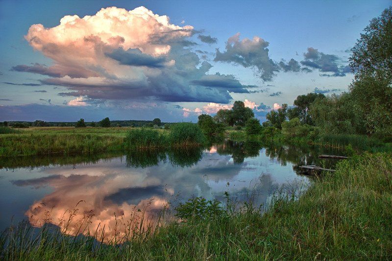 река, облака Печенежское облако фото превью