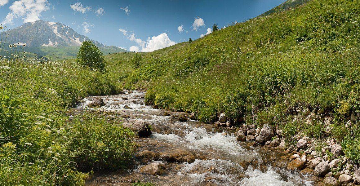 горы, кавказ, лаго-наки, ручей, оштен, лето,, Вадим de-Zigner Малышев